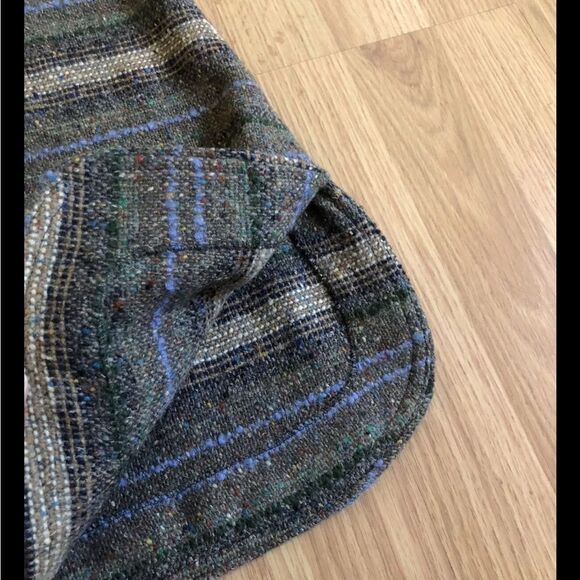 VTG Jimmy Hourihan Dublin Donegal Striped Tweed Wool Dress Ireland Womens MED - Picture 5 of 11